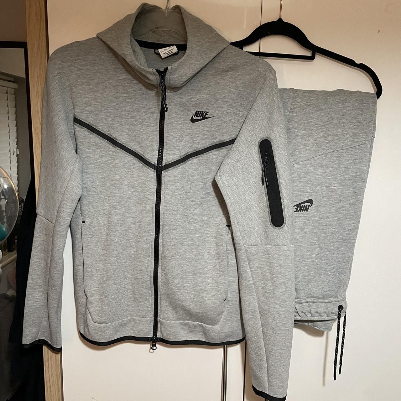 nike tracksuit grey men