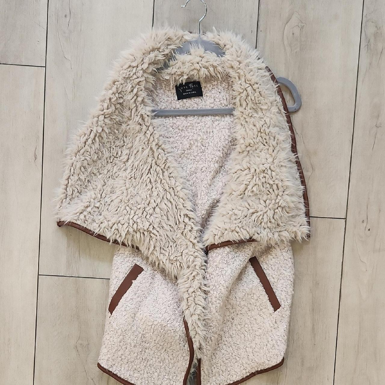 Source Unknown Women's Jacket - Cream/Brown - S –… - image 6