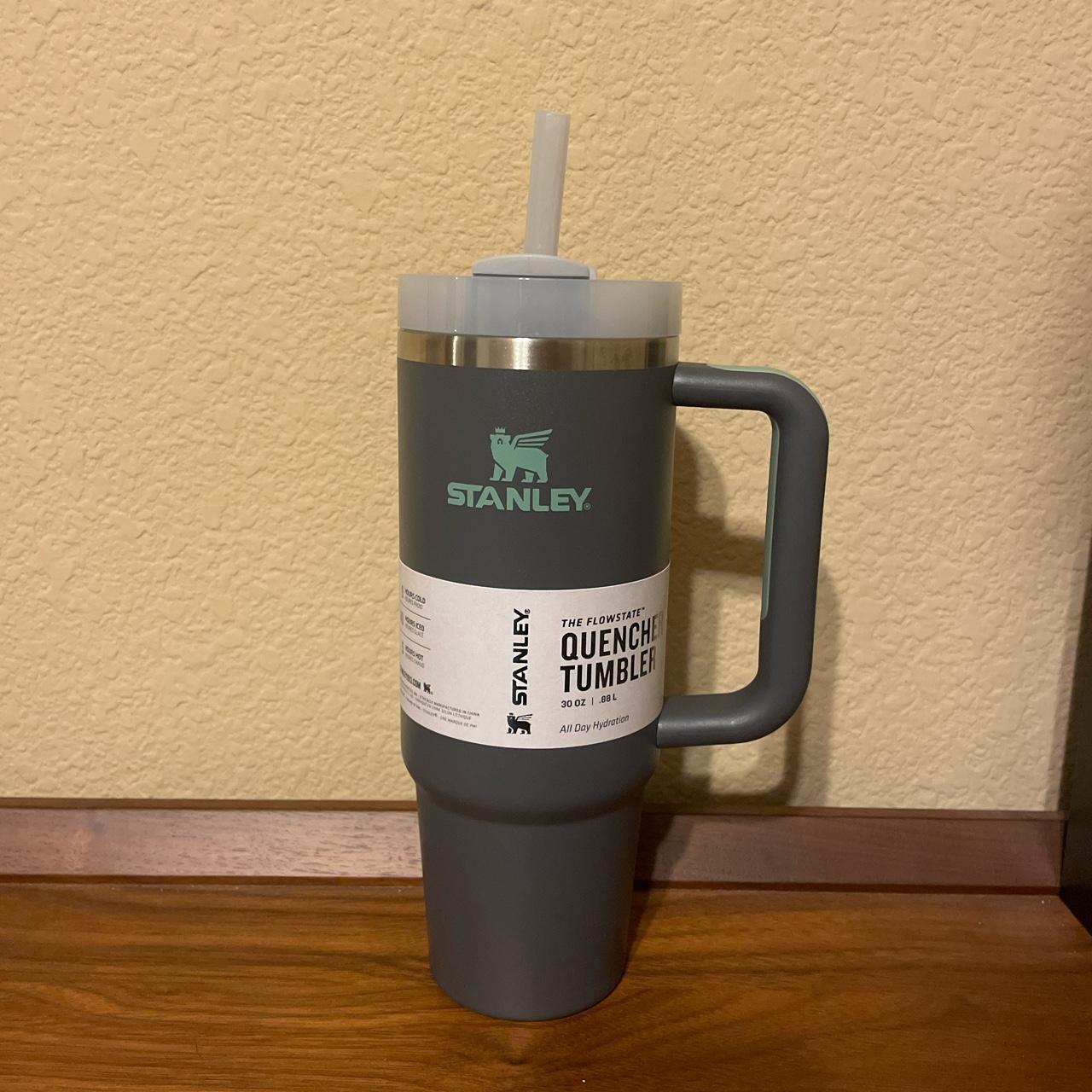 Blue/grey stanley 30z quencher H2.0 tumbler - Depop