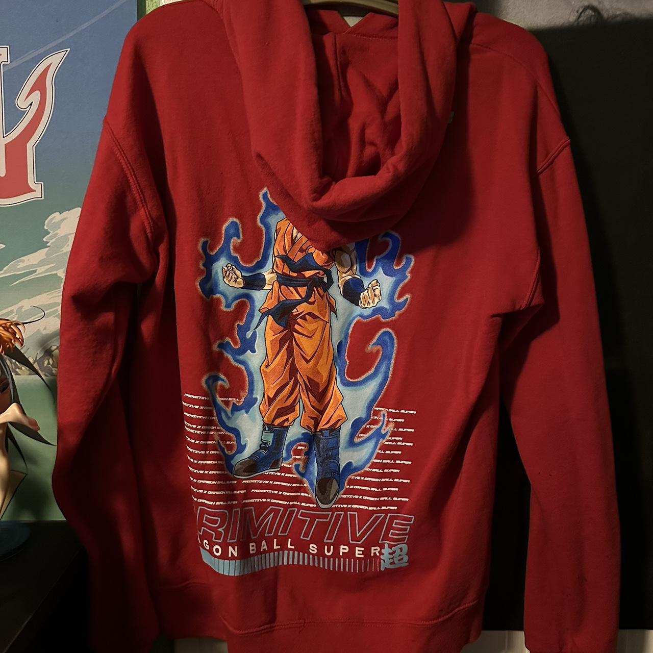 Primitive x Dragon Ball Super SSG Goku Red Hoodie Depop