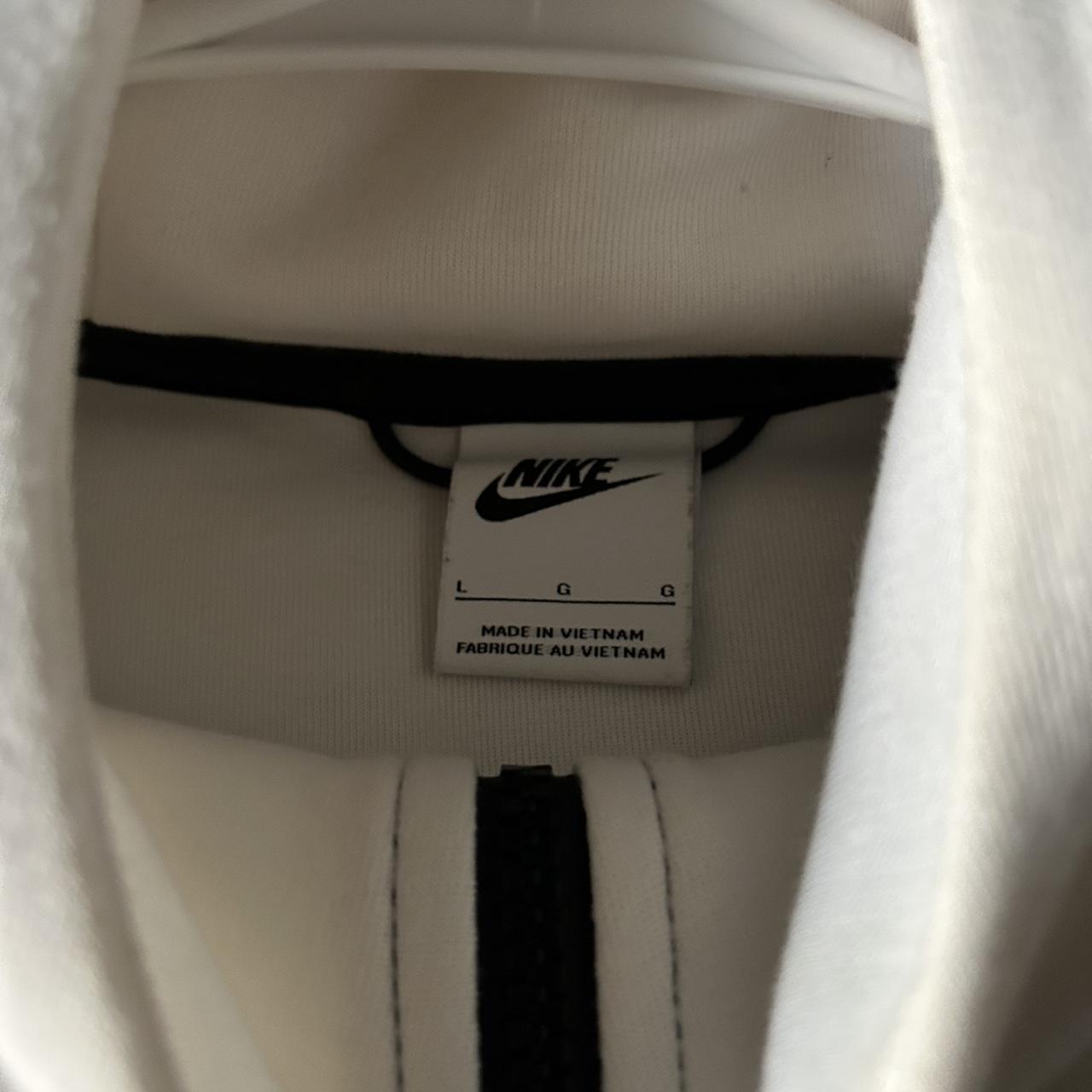 White Nike tech fleece Condition 9/10, microscopic... - Depop