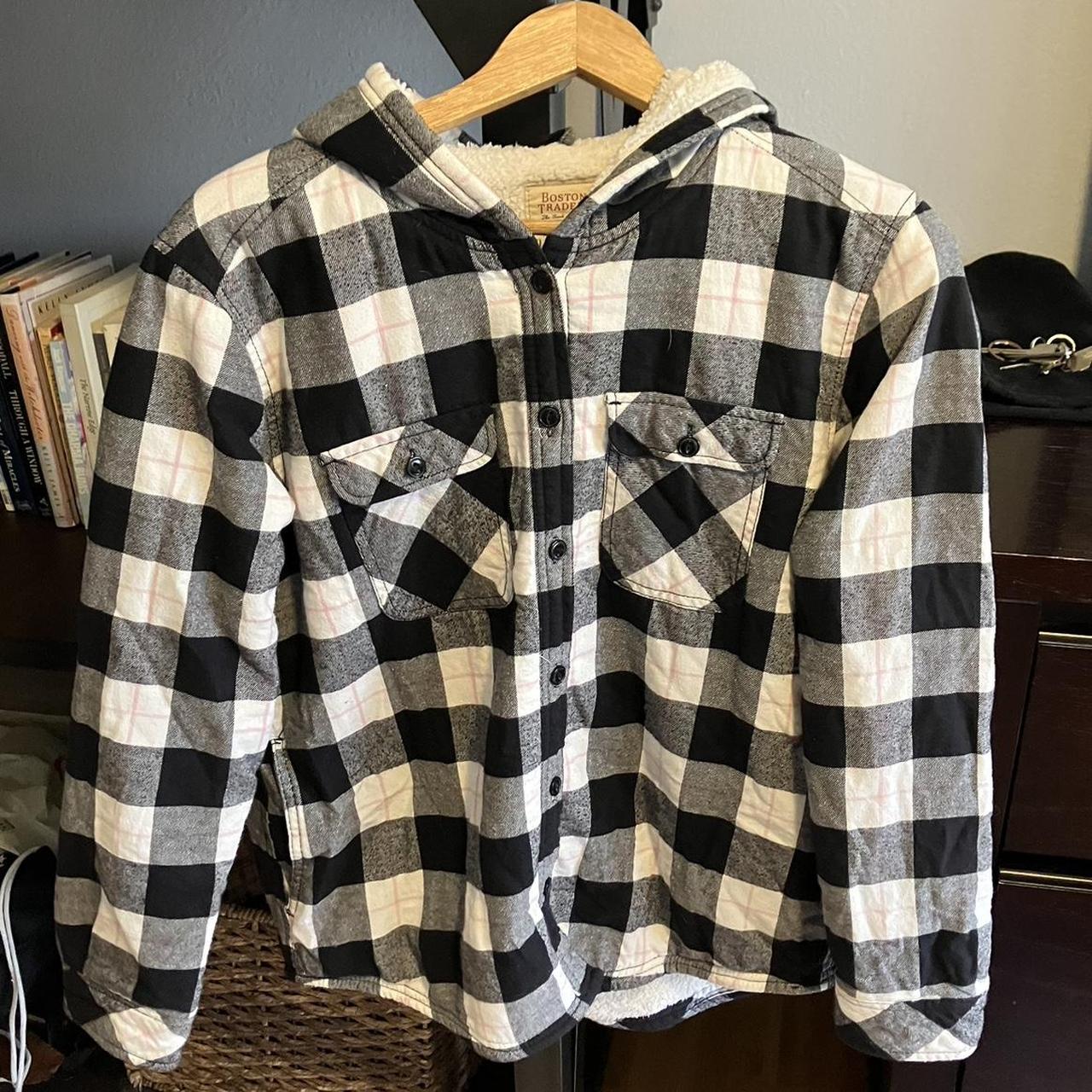 Boston traders clearance flannel hoodie