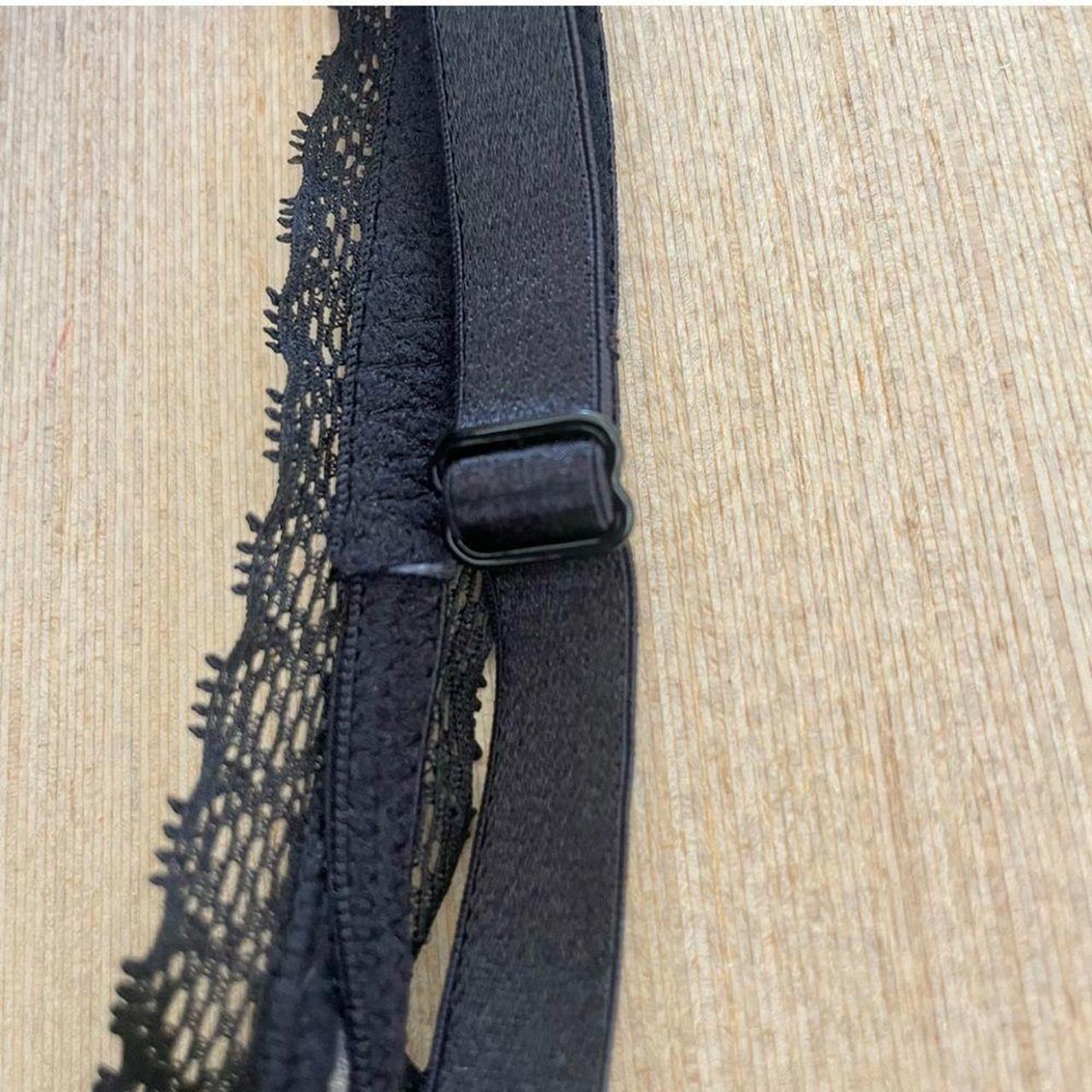 Adore Me sz 36DD womens Bra black lace with bows - Depop