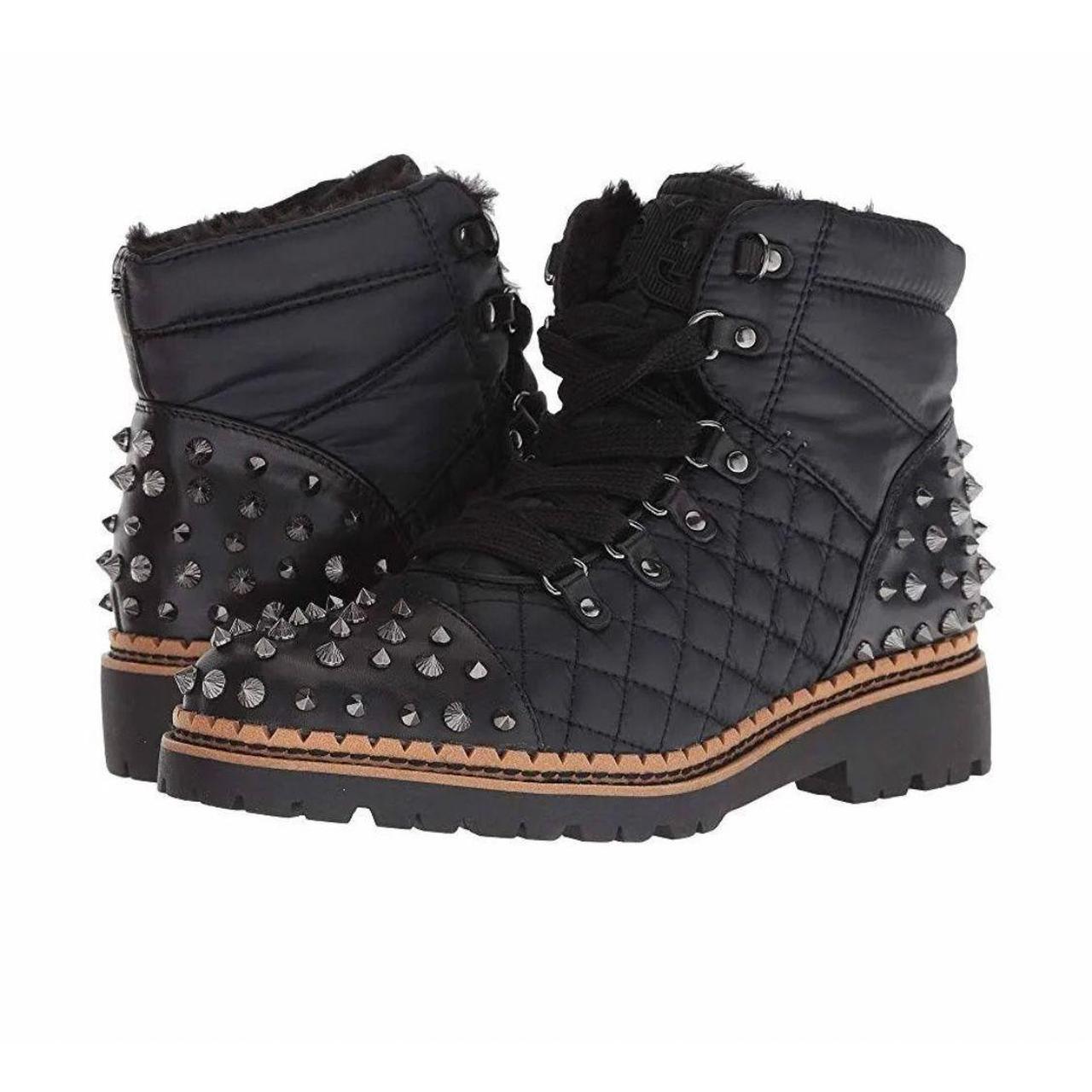 Sam Edelman Bren quilted Studded black nylon Depop