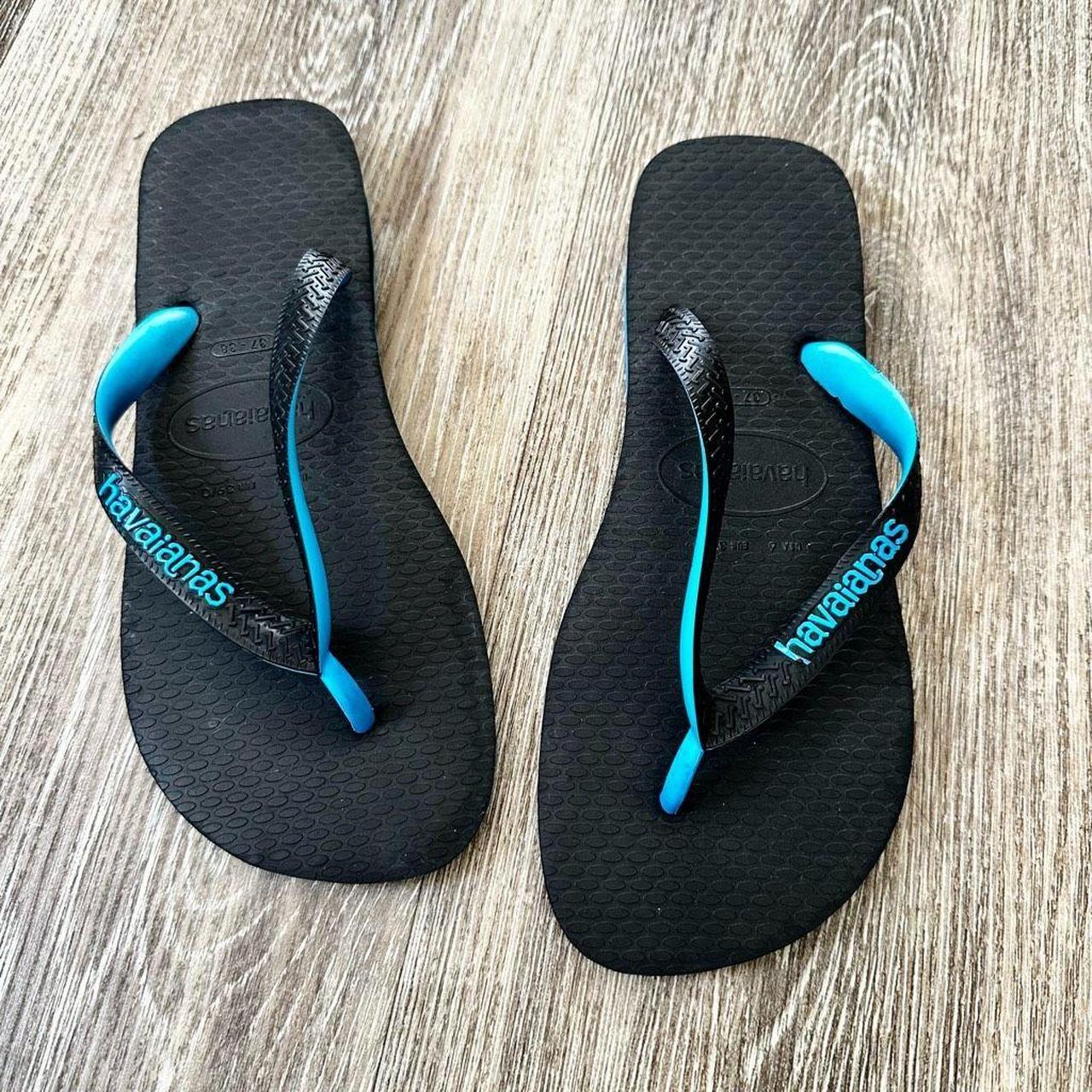 Havaianas black clearance and blue