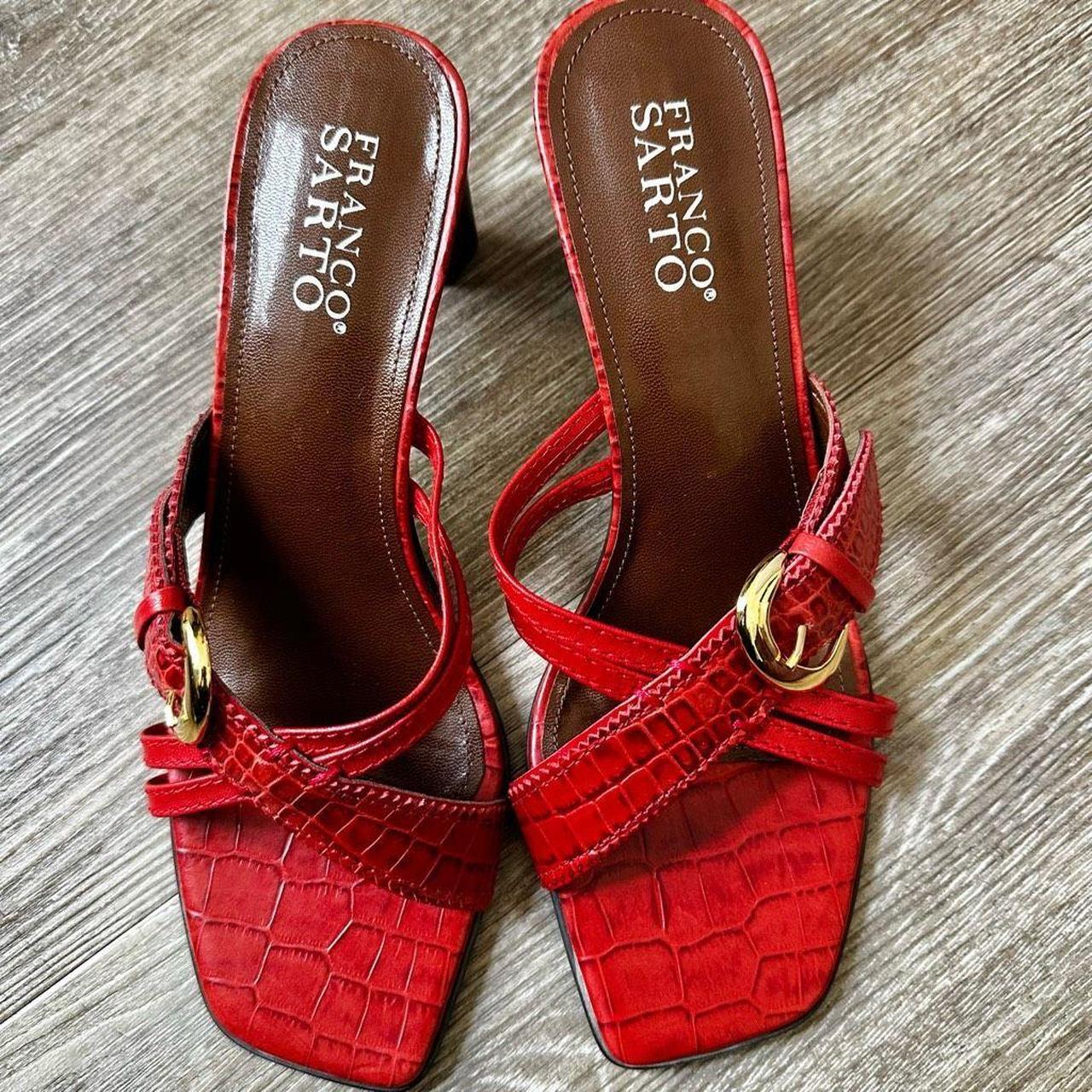 Franco sarto cheap red sandals