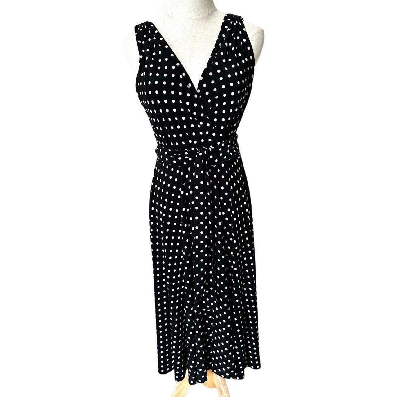 Lauren Ralph Lauren Dress black polka dot long