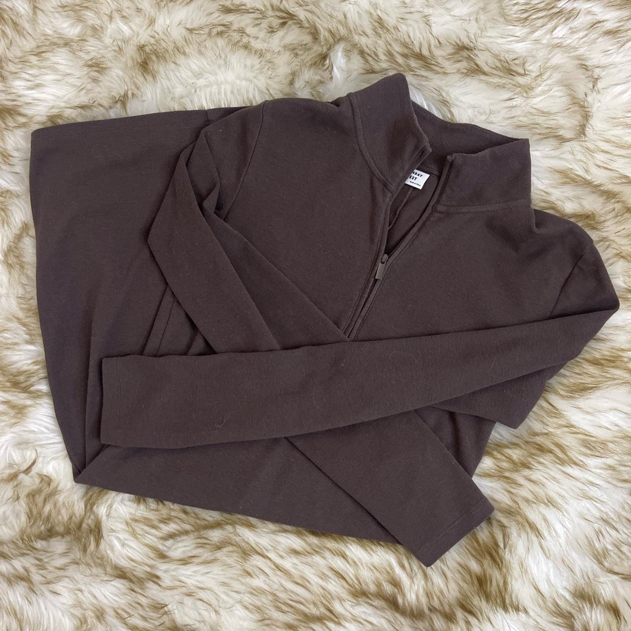 Aritzia Women's Brown Dress Depop