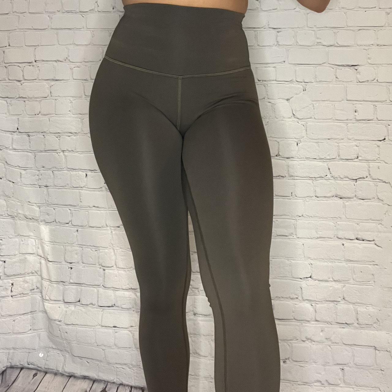 Olive green lululemon align leggings- super soft and - Depop