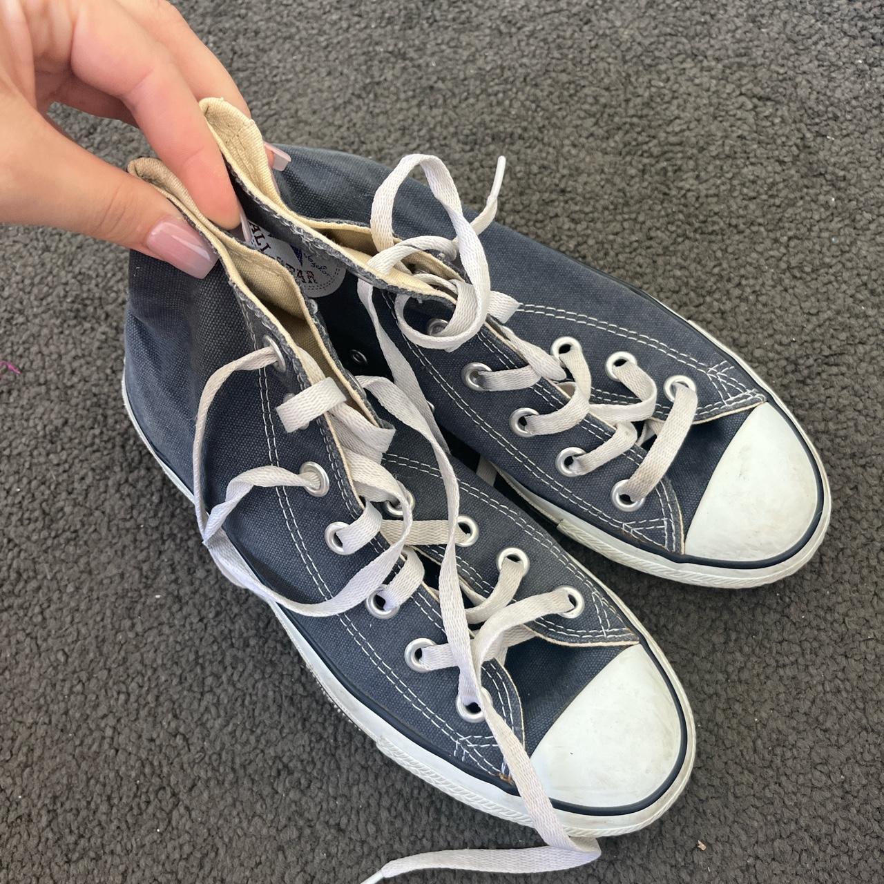 navy converse womens size 5
