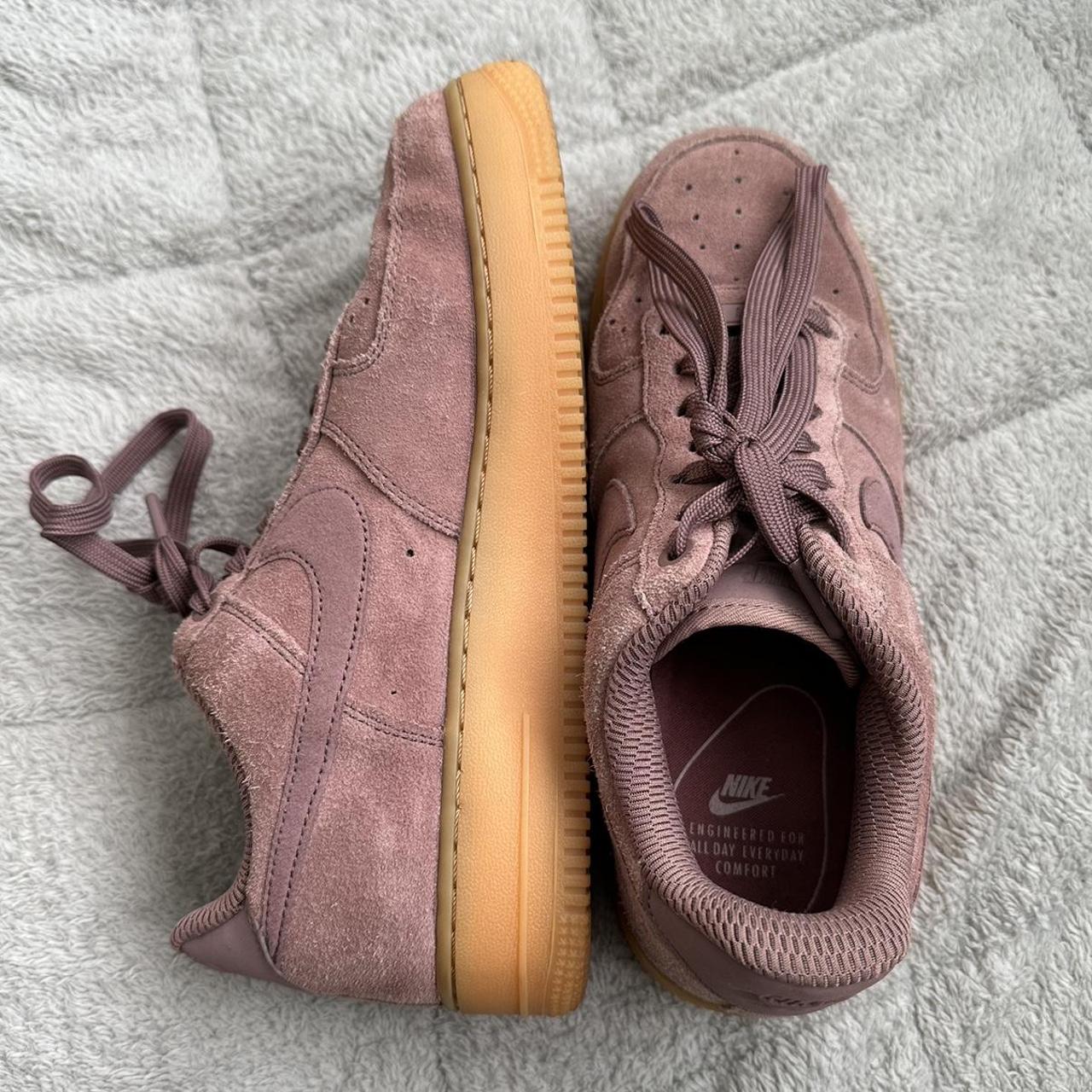 nike air force pink suede