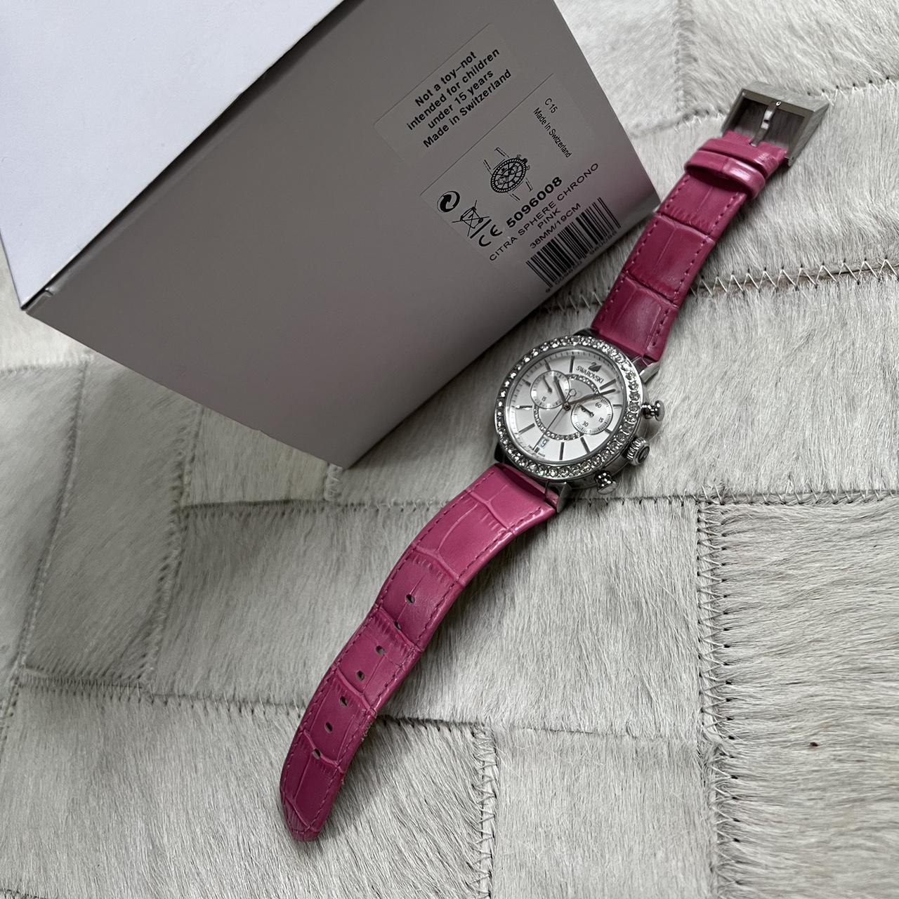 Swarovski Citra Sphere Chrono Pink Ladies Watch | Depop