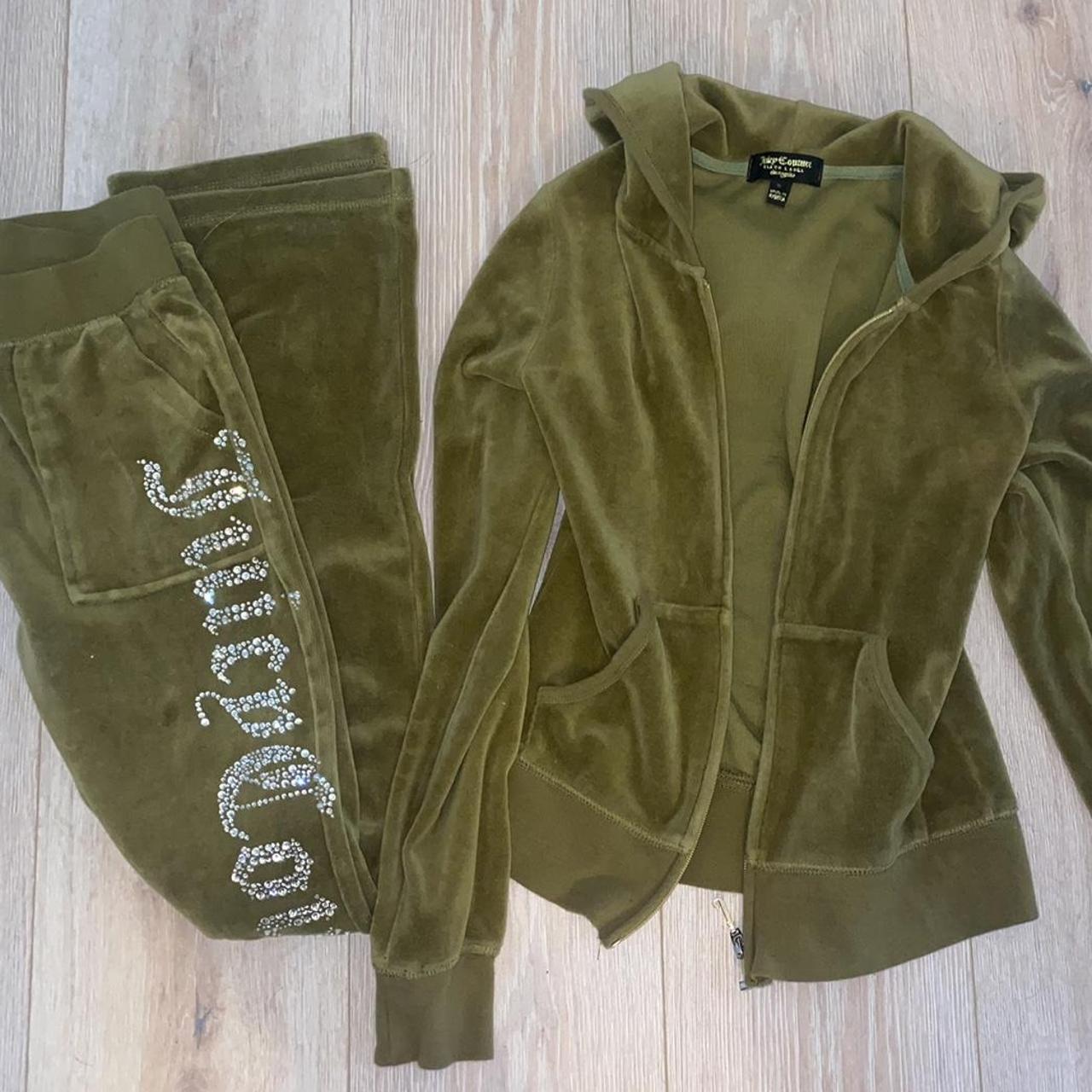 Green juicy couture tracksuit set Size small... Depop