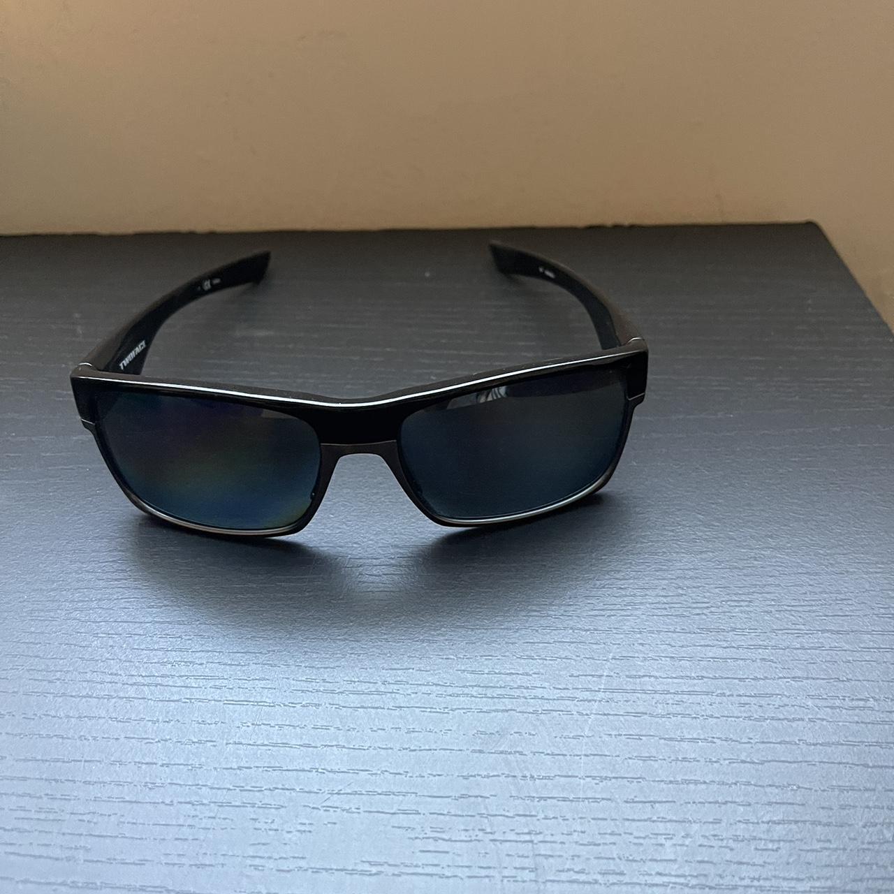 Oakley two face blue and silver best sale