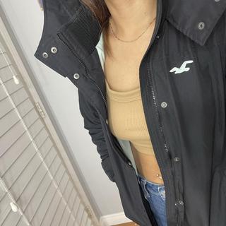 Hollister all weather hot sale jacket black