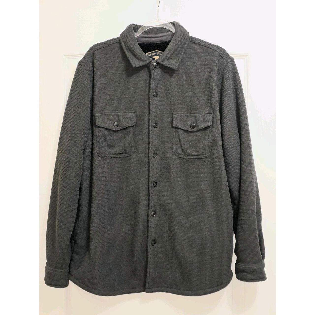 Source Unknown Men's Shacket Jacket - Black/Grey … - image 1