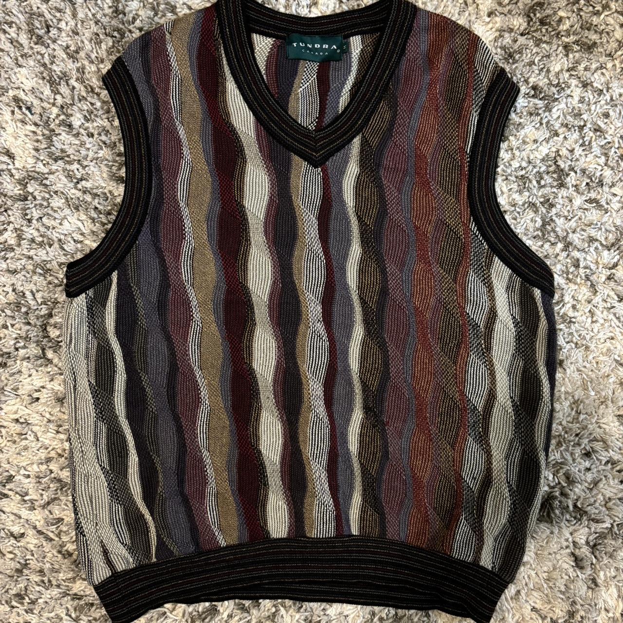 Tundra Sweater Vest Multicolor - Depop