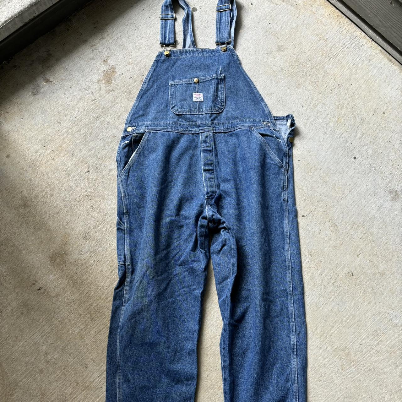 Pointer brand overalls with sweet red zipper detail - Depop