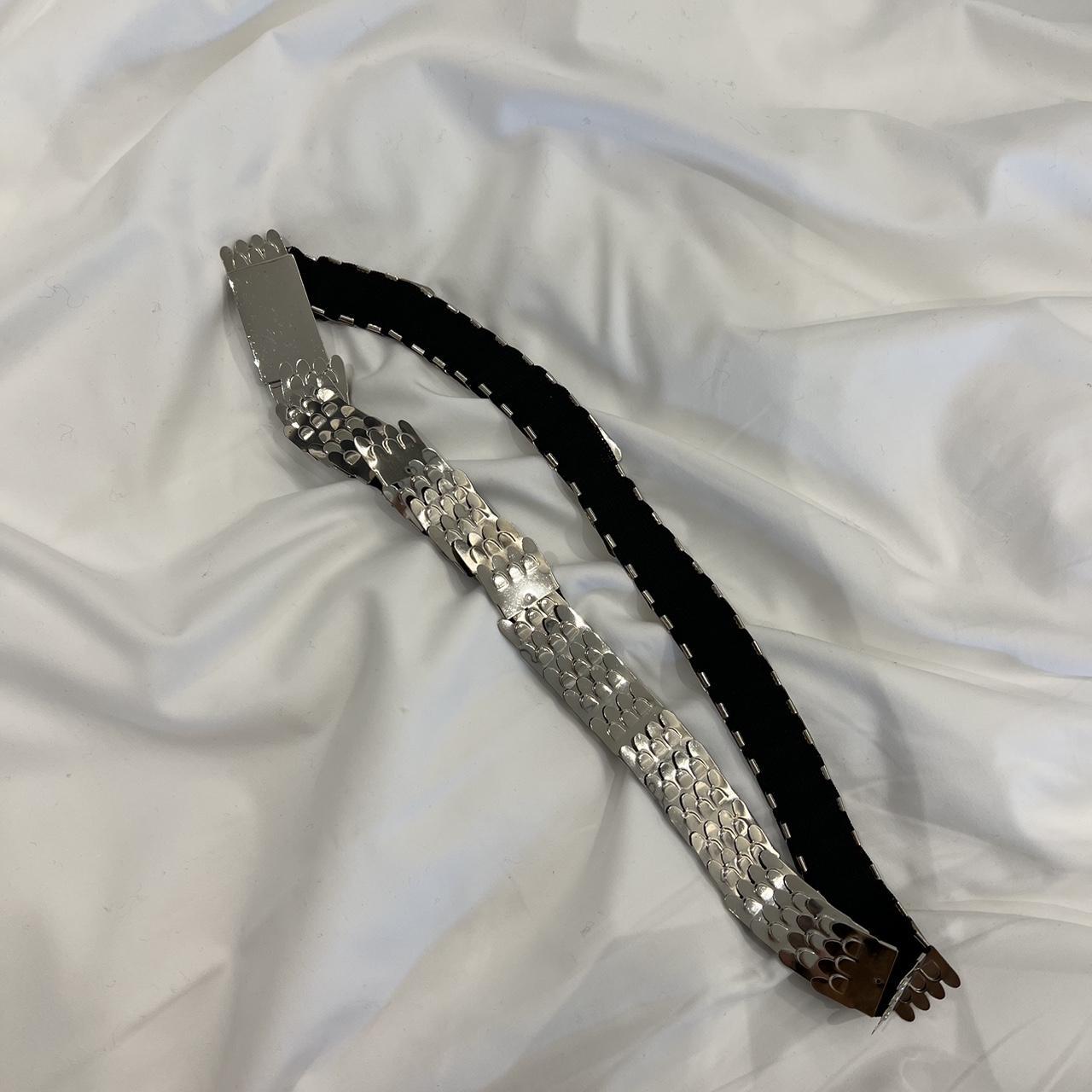 Silver hot sale sequin belt