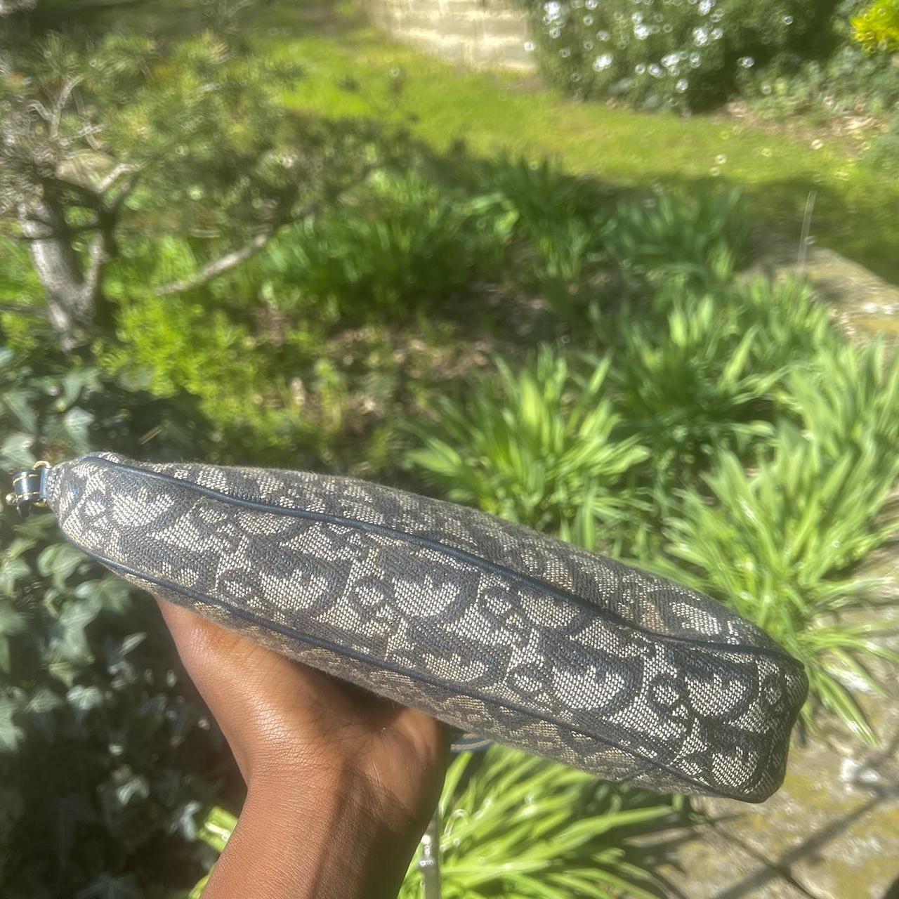 Christian Dior Women's Navy and Gold Bag Depop