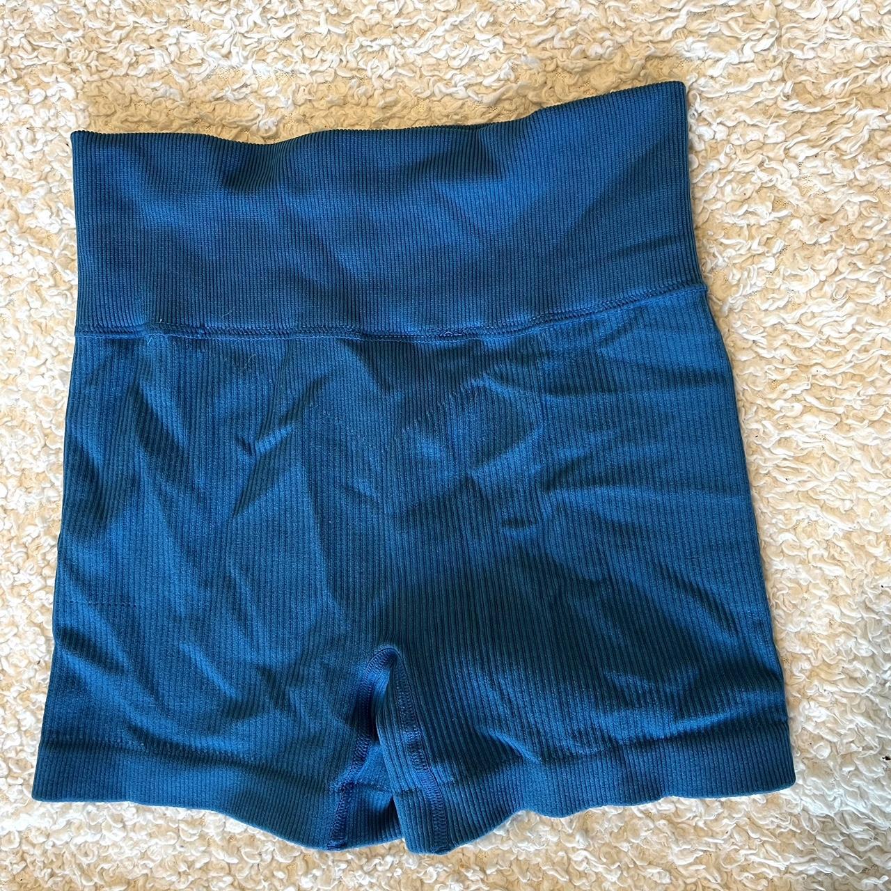 Bo+Tee Women's Blue Shorts | Depop