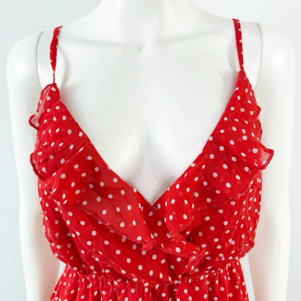 ZAFUL Women's A-line Dress Red/White S – Zaful Red Polka Dot