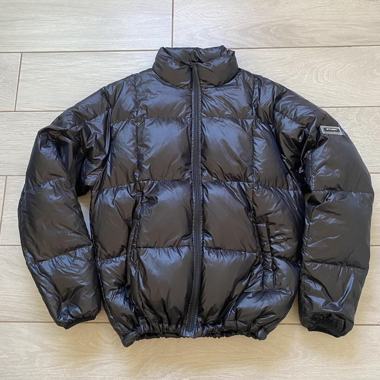 Stussy Down Puffer Jacket Black Brand new with tags... - Depop