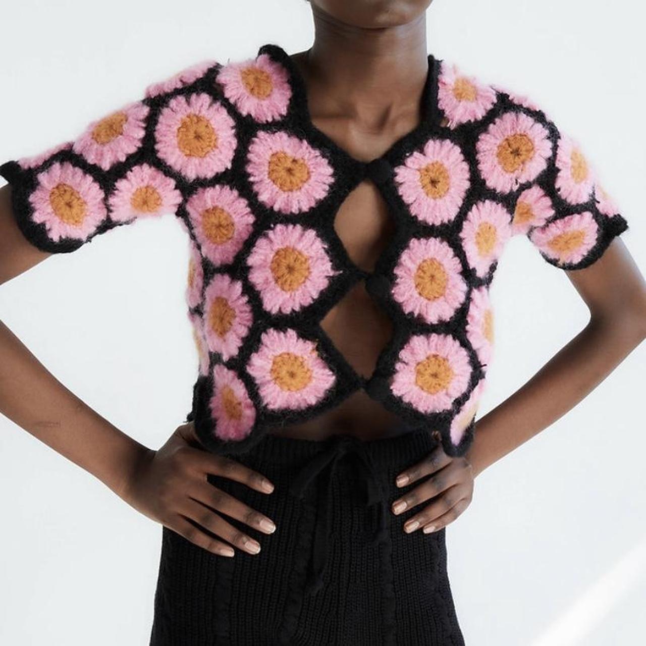 Tach Clothing Women's Pink and Black Jumper | Depop