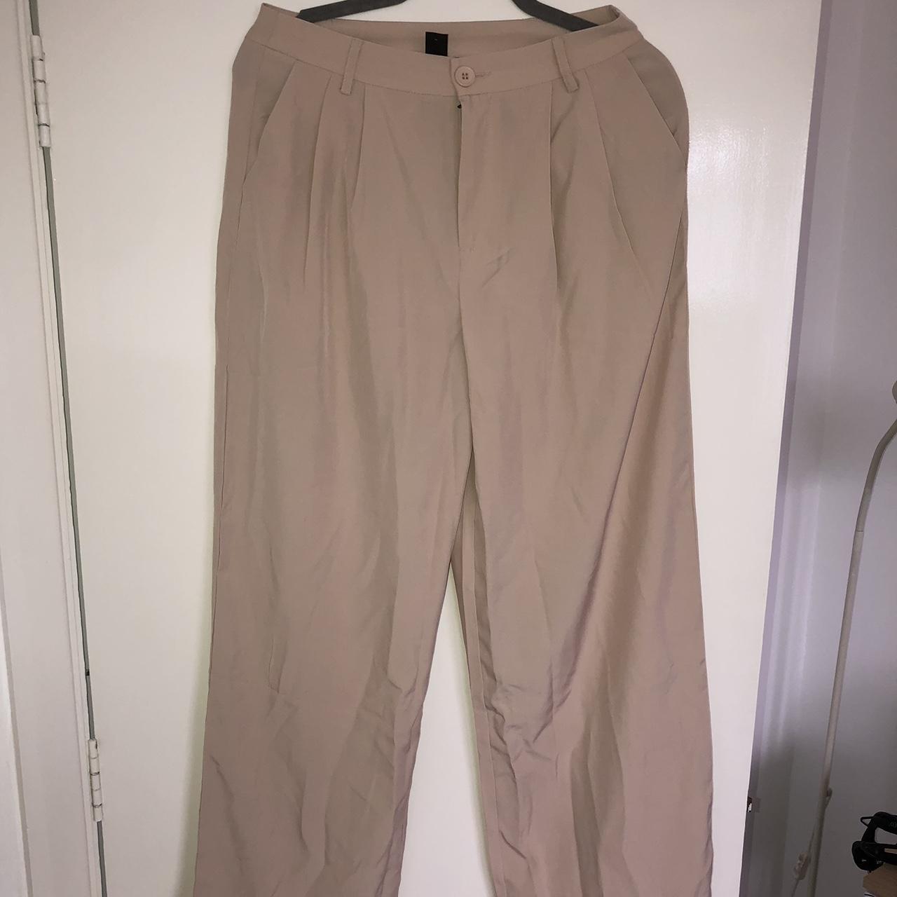 SHEIN Women's Tan Trousers | Depop