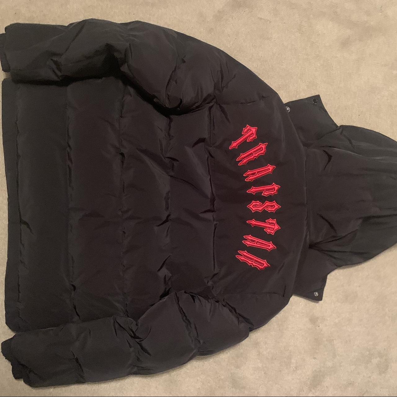 Trapstar Men's Black and Red Coat | Depop