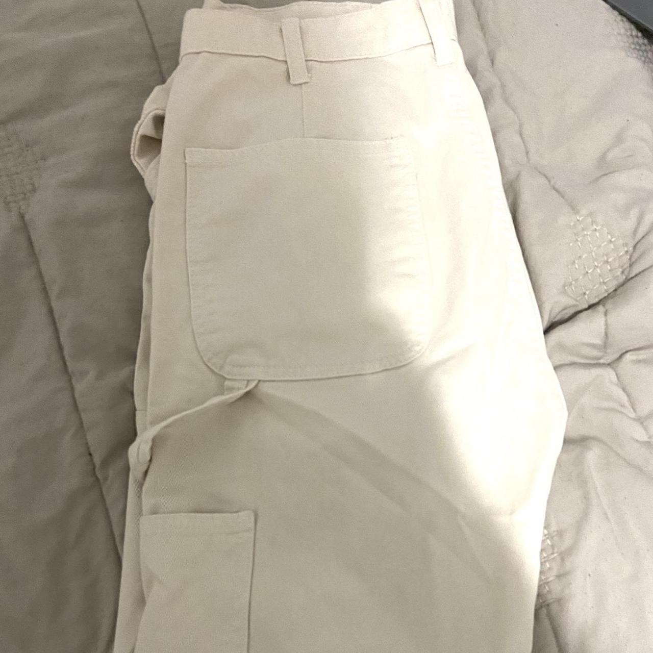 Zara Women's Cream Trousers Depop