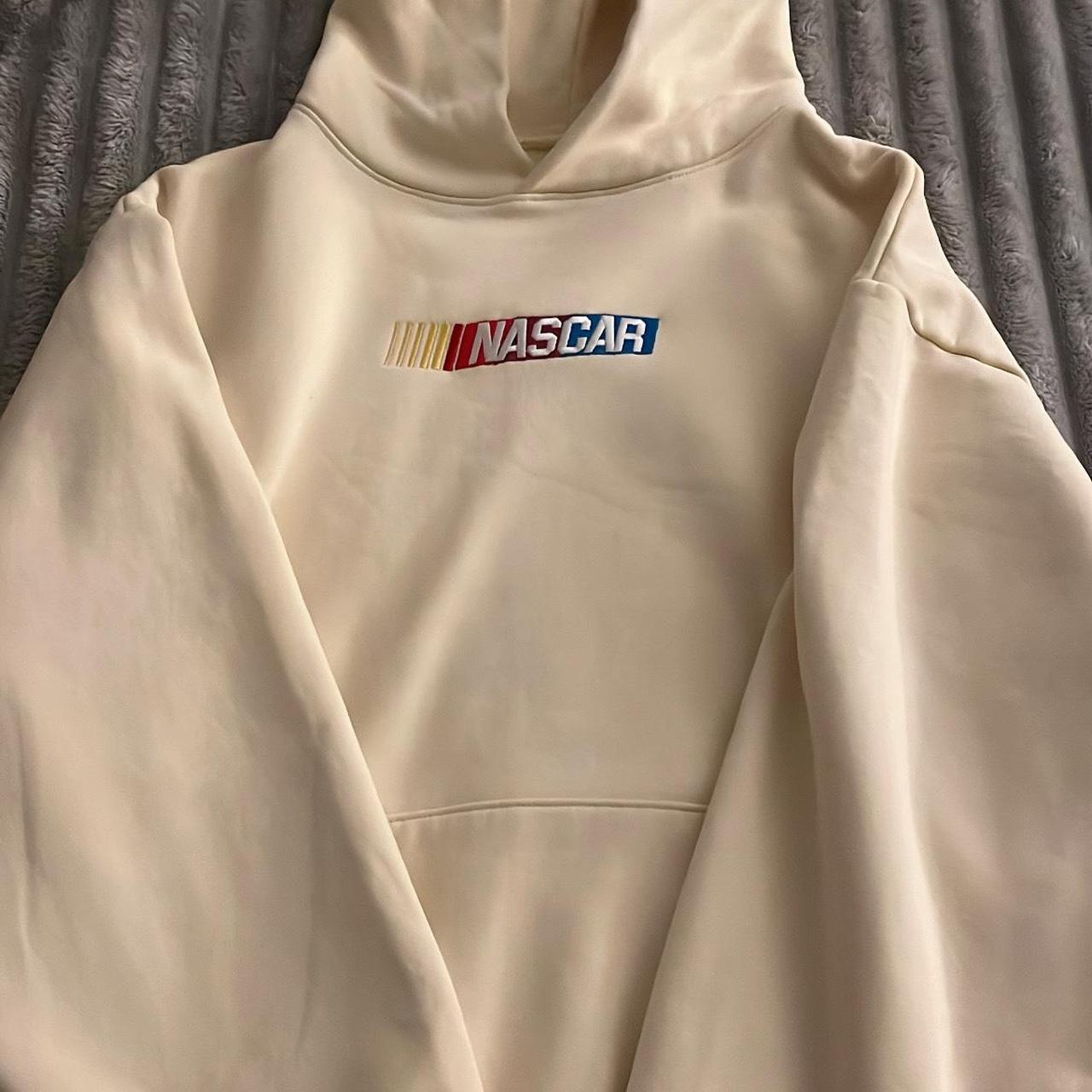 cream NASCAR hoodie tilly's XL worn only once, Depop
