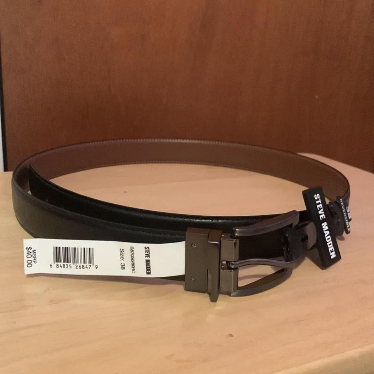 Men’s Steve Madden Belt Reversible Black/Brown Men’s... Depop