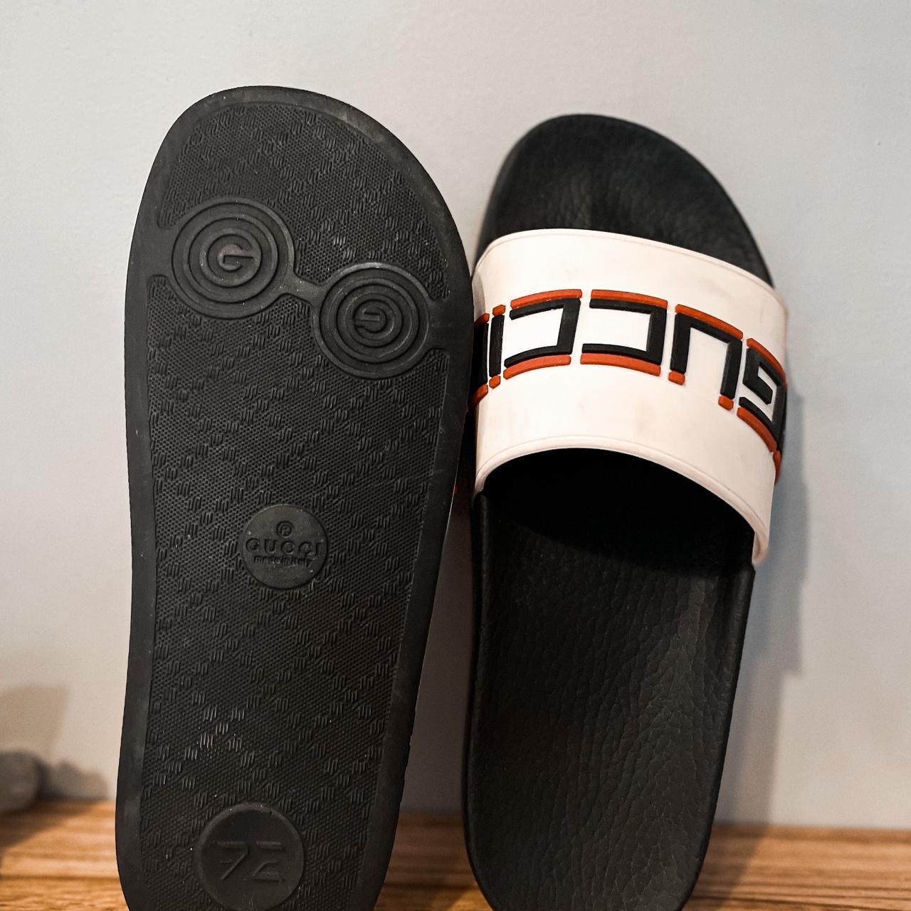 Cream hot sale gucci slides