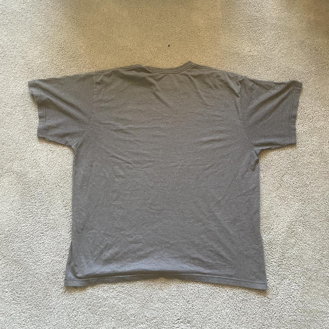 Grey Nike Swoosh Shirt Size: XXL P2P:26 Shoulder... - Depop