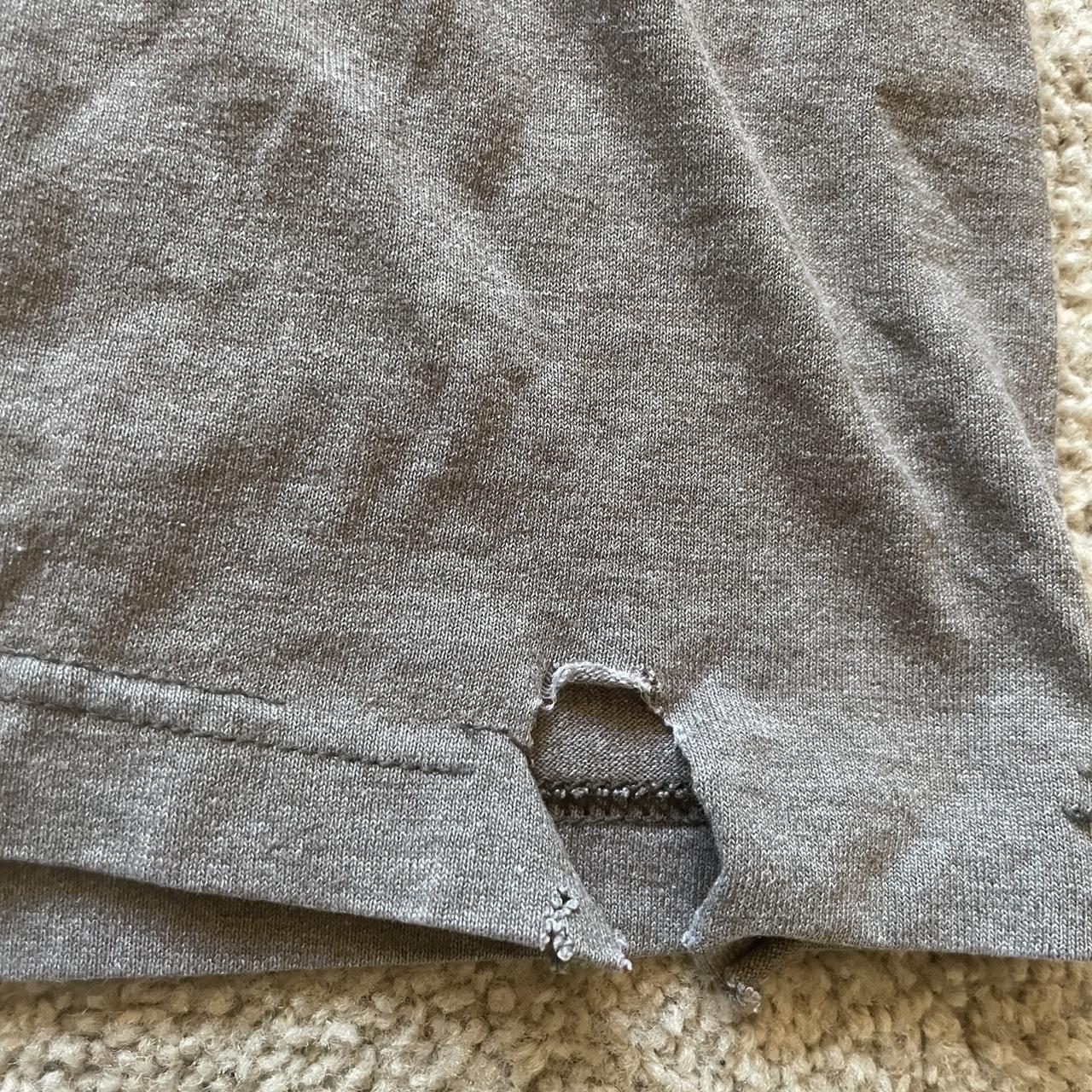 Grey Nike Swoosh Shirt Size: XXL P2P:26 Shoulder... - Depop