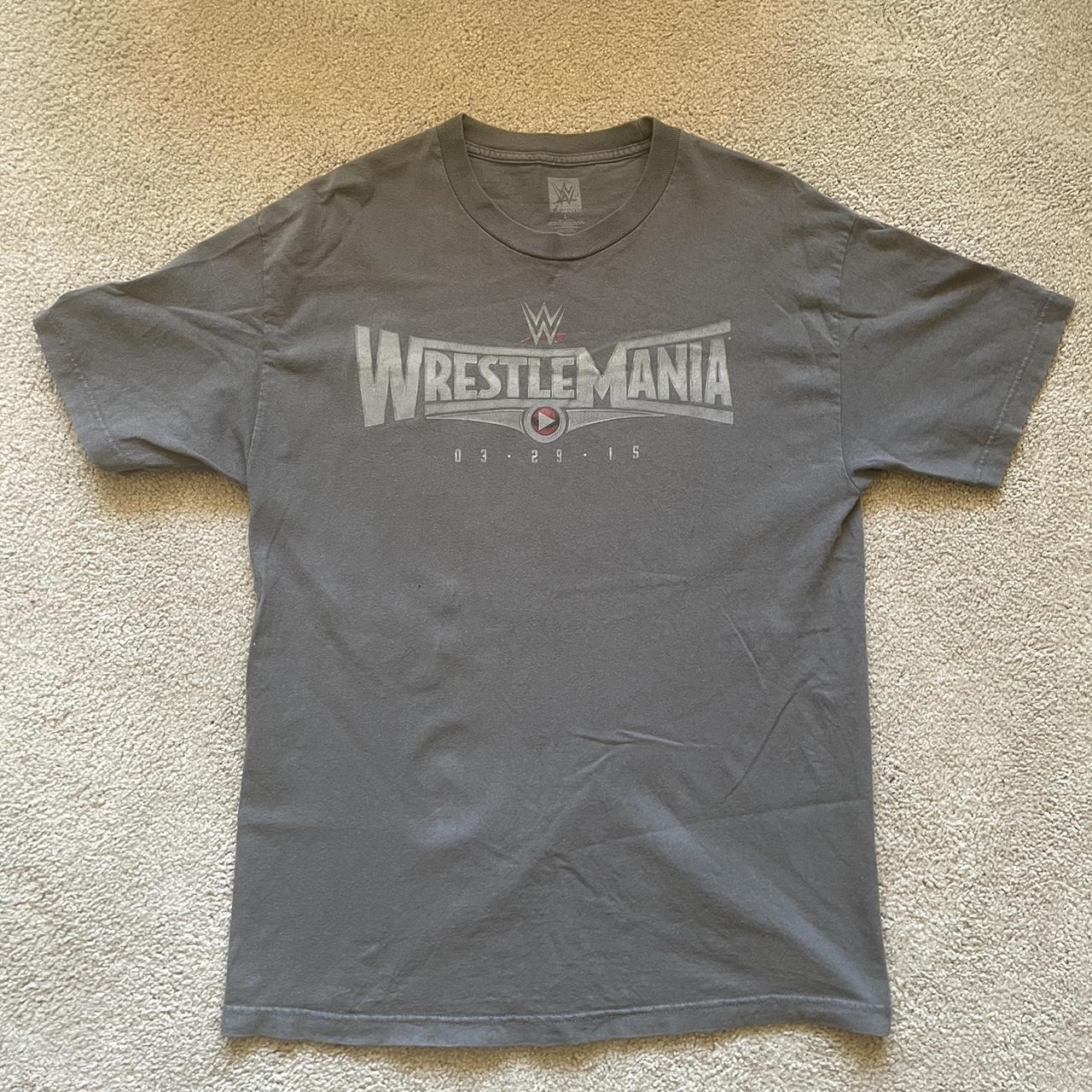 Authentic WrestleMania Shirt Size:L P2P:21 Waist to... - Depop