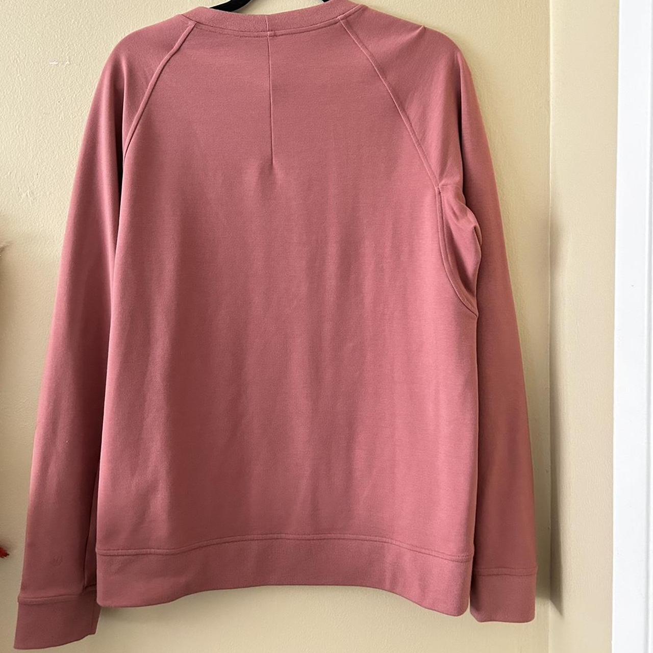 Lululemon Men's Pink and Orange Sweatshirt Depop