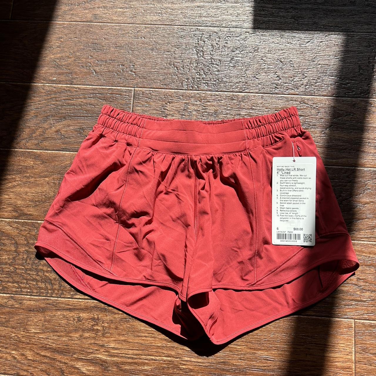 Lululemon Women's Orange Shorts Depop