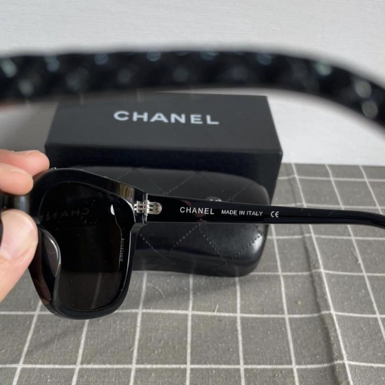 Chanel Men's Black Sunglasses Depop