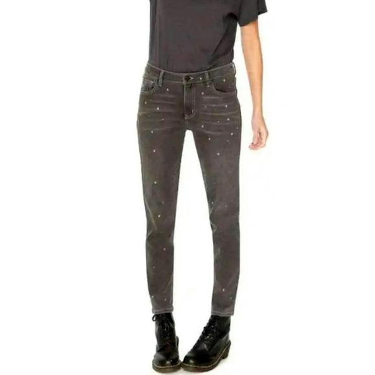 Sandrine rose distressed, black denim, skinny leg, jeans, buy size 27