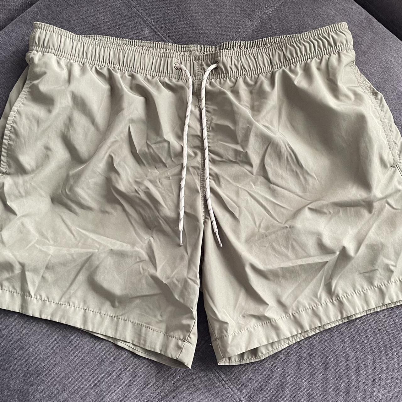 H&M Men's Green Swim-briefs-shorts | Depop