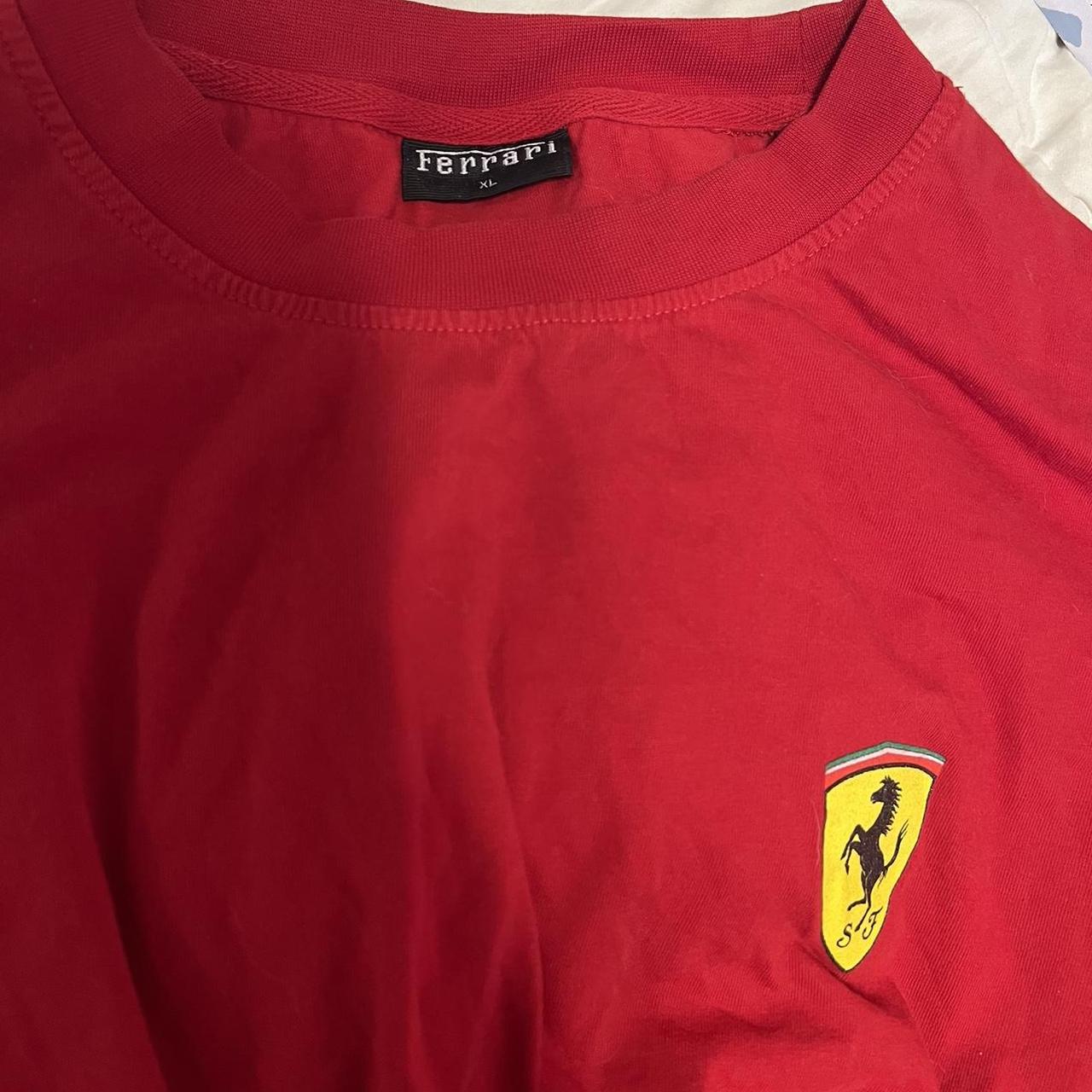 Ferrari Men's Red T-shirt | Depop