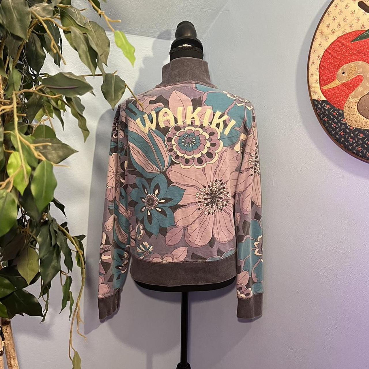 Vintage Floral Waikiki Lucky Brand jacket🌸🐬 Depop