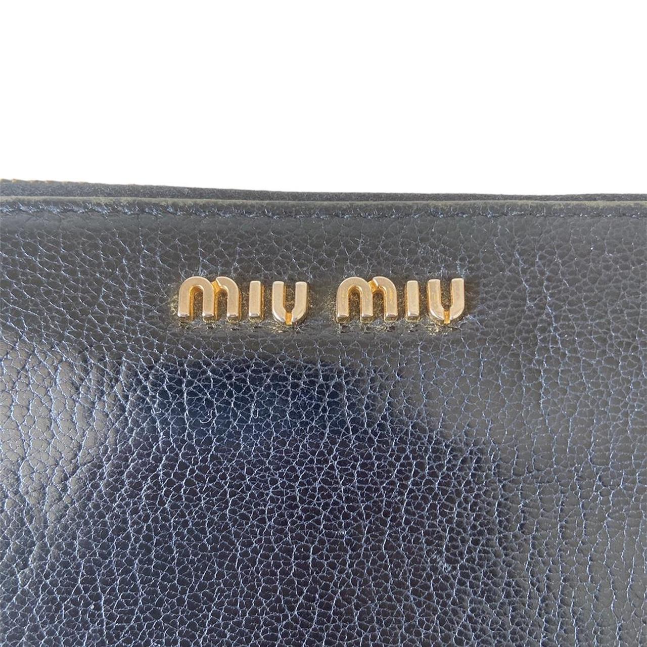 Vintage Miu Miu Black Wallet - from Japan. In good... - Depop