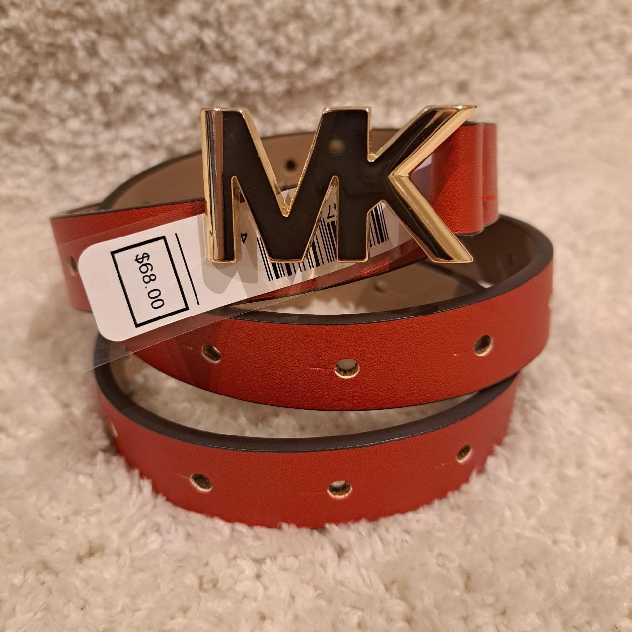 michael kors red belt