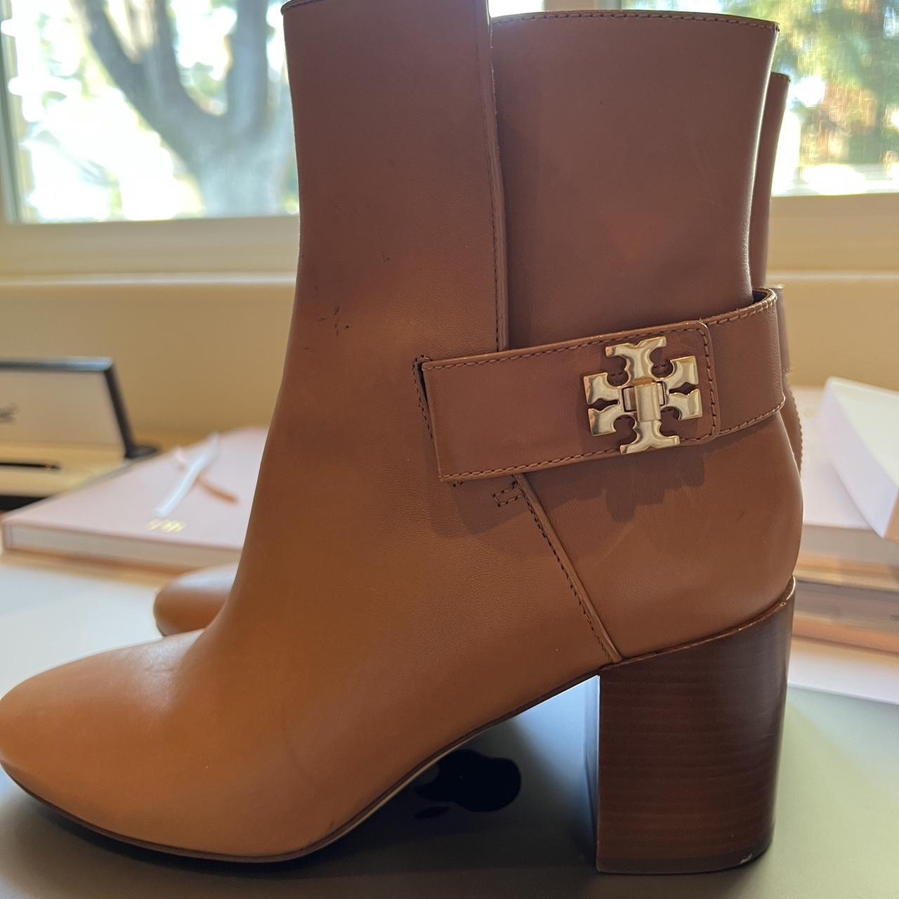 Tory burch brown outlet booties