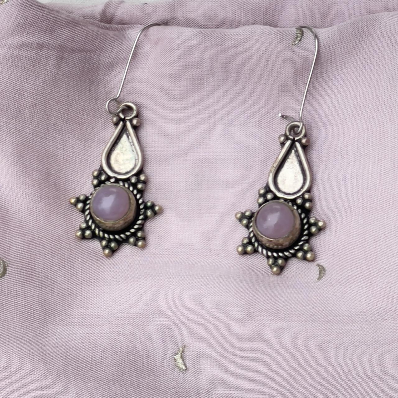 Women's Silver and Purple Jewellery | Depop