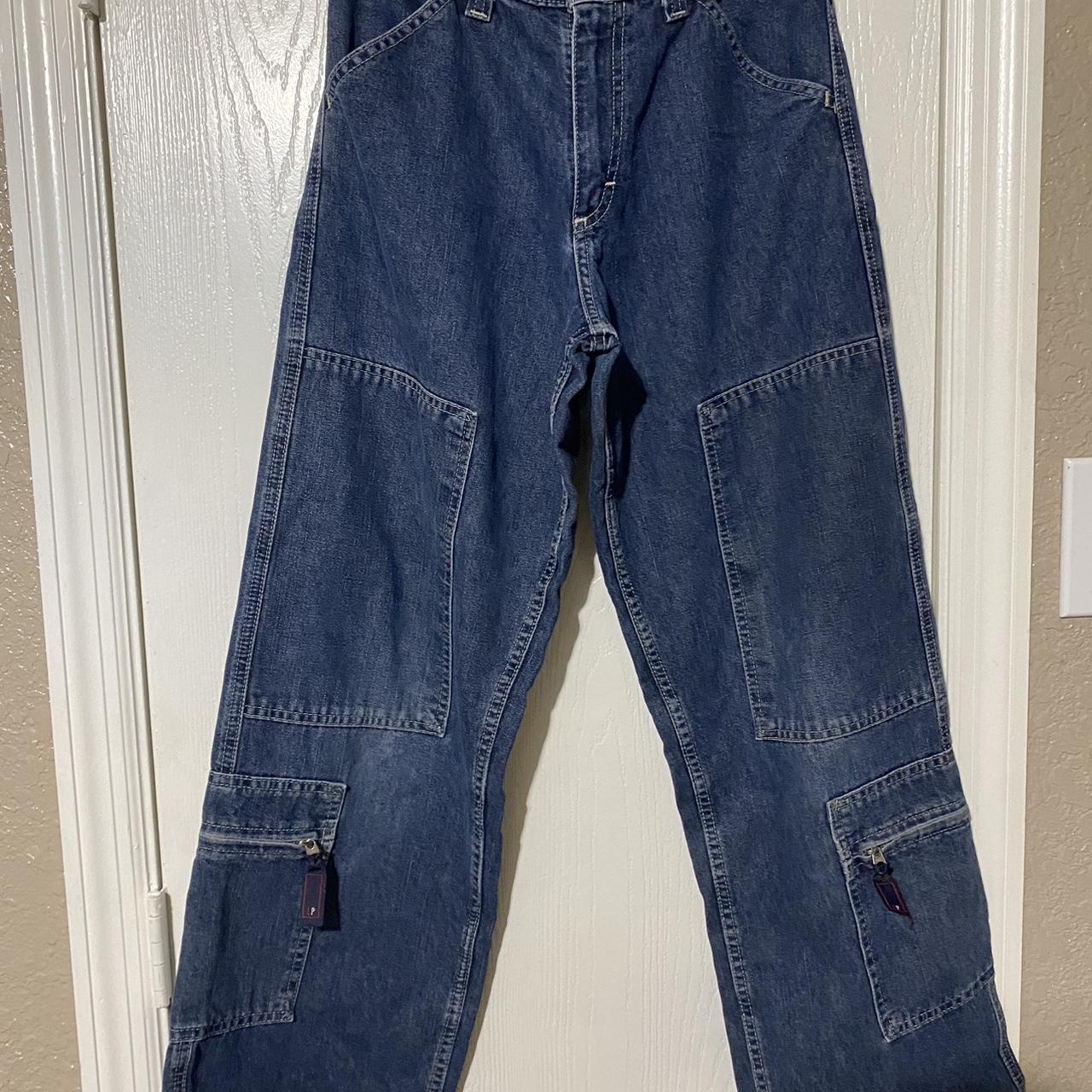 VTG 90s Lee Pipes Cargo Jeans Boys Size XS Wide Leg 22X21 Junco Style | eBay