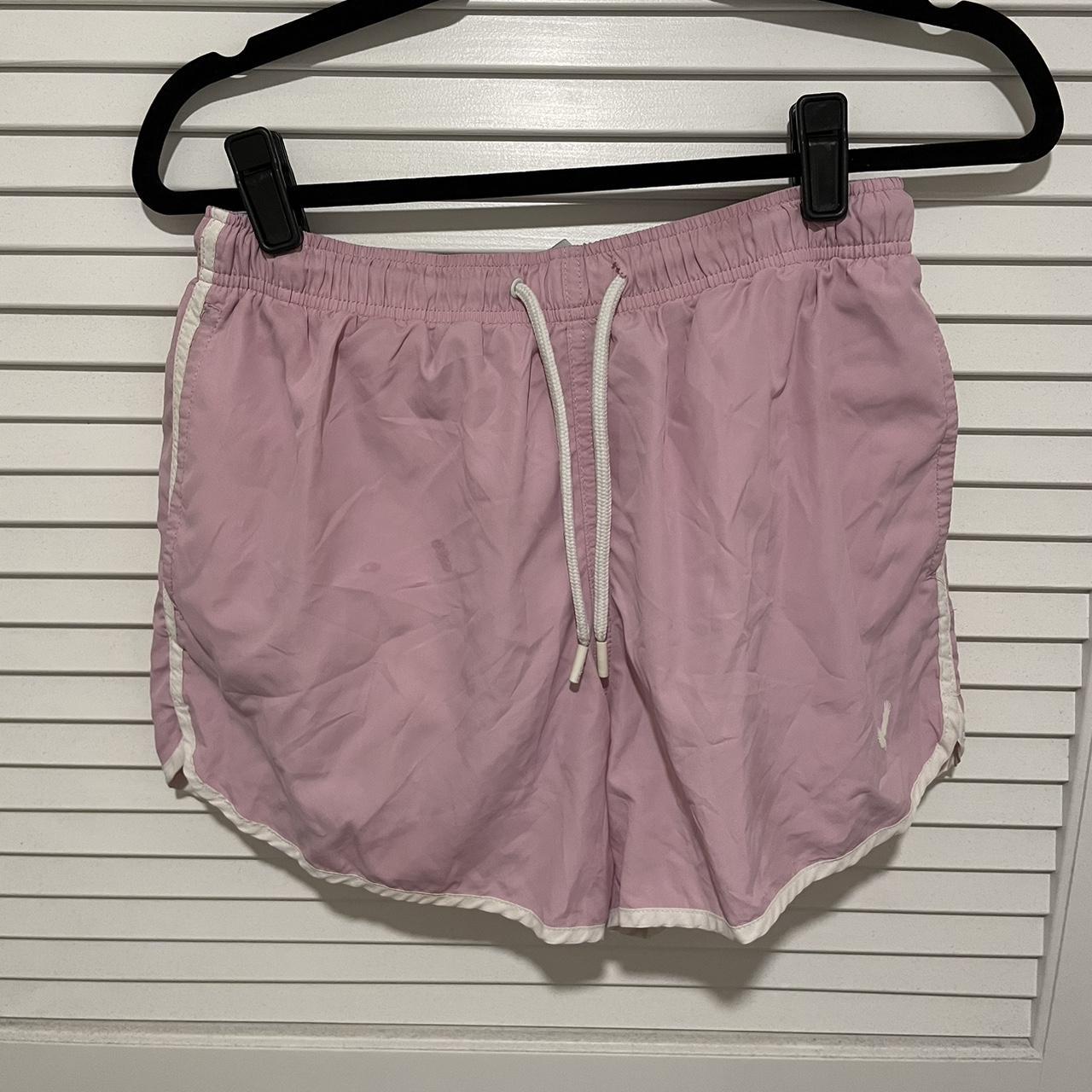 Pink swim shorts, perfect for a day at the beach... - Depop